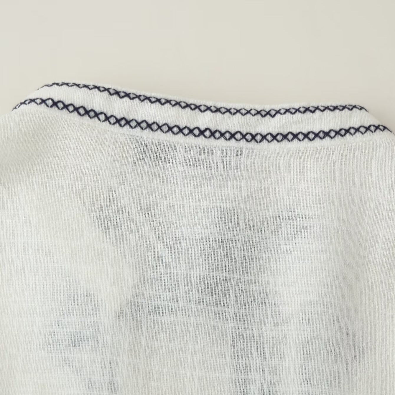 Embroidered long sleeved shirt