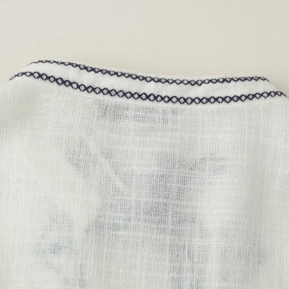 Embroidered long sleeved shirt